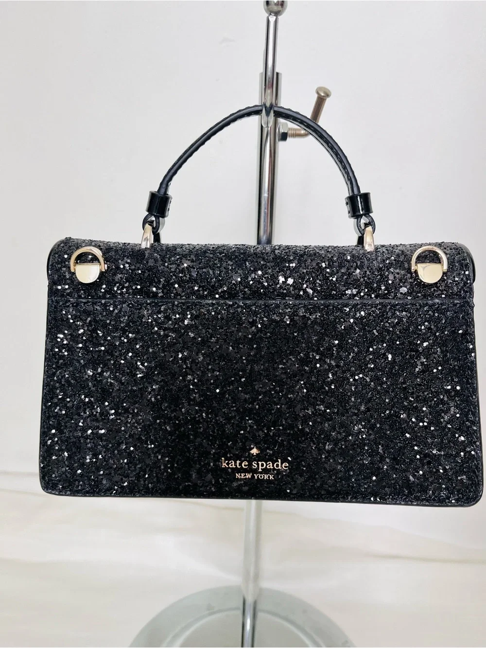 Kate Spade New York Odette Mini Glitter top handle crossbody bag purse